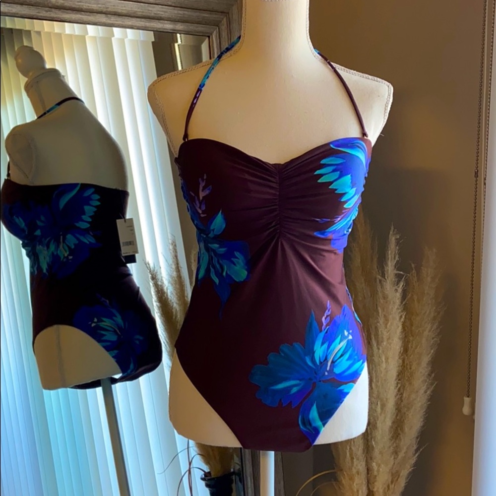 BCBG Maxazria One piece botanical print NWT